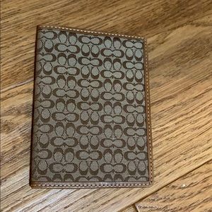 Gently used authentic coach passport holder